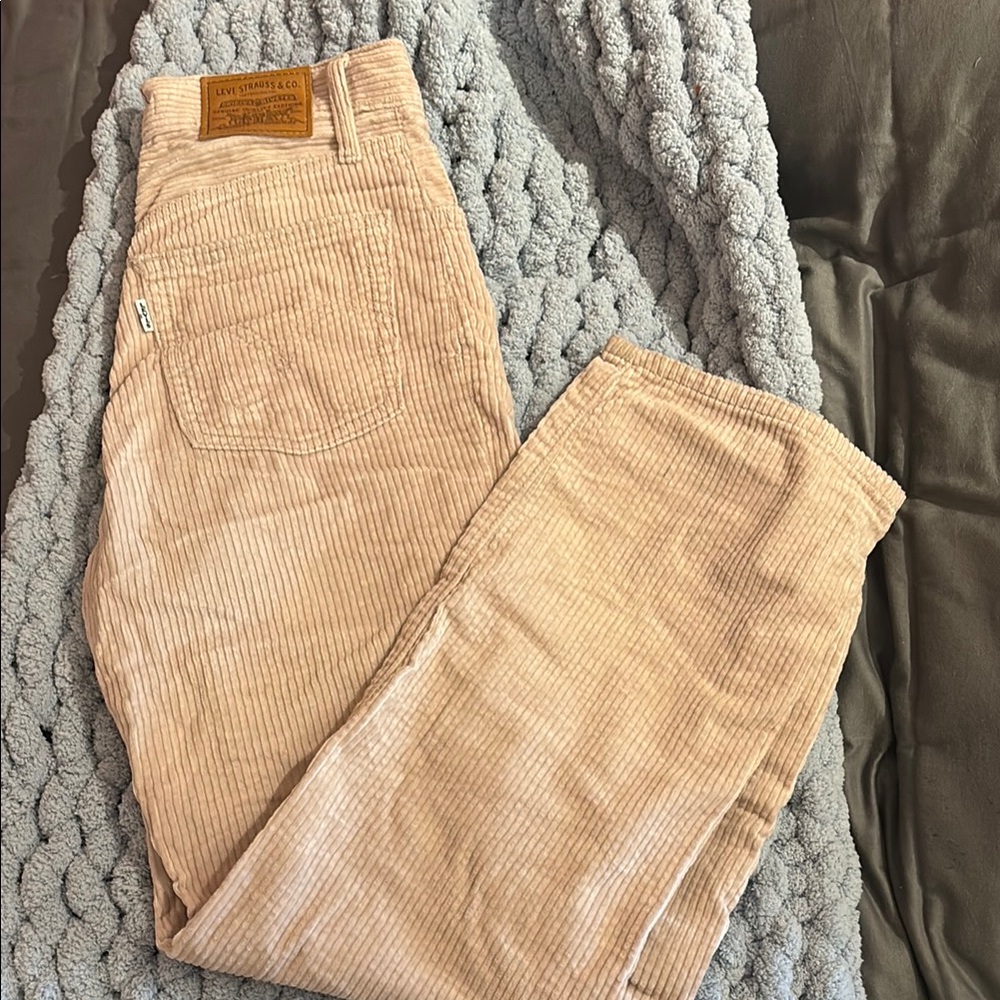 Levi's Tan Corduroy Straight Leg Pants